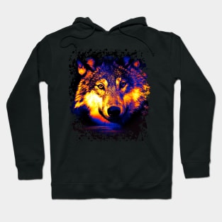 Rainbow mystic Wolf - Your animal guide Hoodie